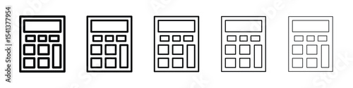 Calculator icon for mobile concept and web design.