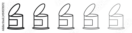 Canned food icon for mobile concept and web design.