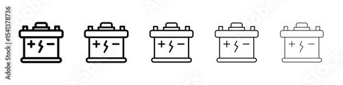 Car battery icon for mobile concept and web design.
