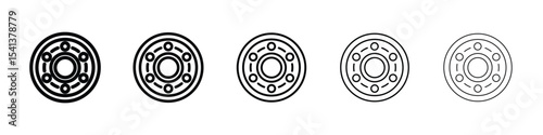 Car bearing icon for mobile concept and web design.
