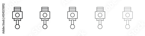 Car Piston icon for mobile concept and web design.