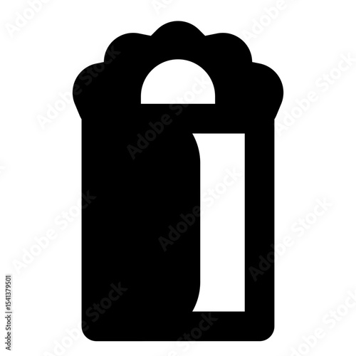 food and fruit solid icon set