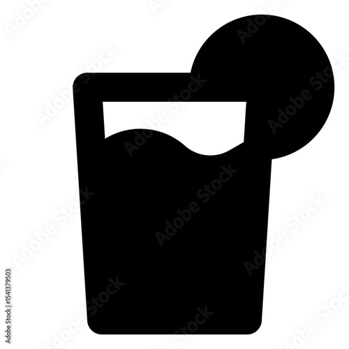 food and fruit solid icon set