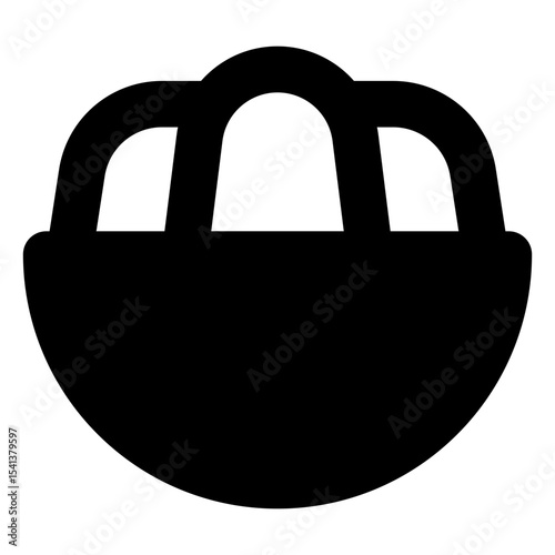 food and fruit solid icon set