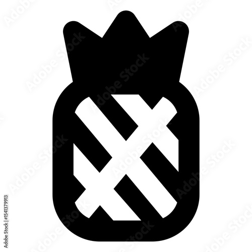 food and fruit solid icon set