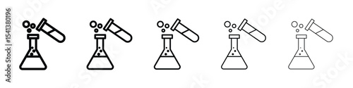 Chemical test icon for mobile concept and web design.