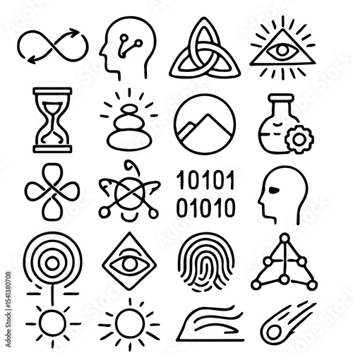 Christmas holiday icon set collection vector illustration