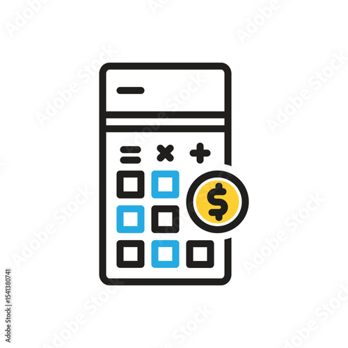 Multi color icon for cost