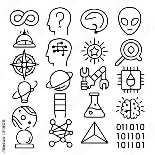 A versatile set of black silhouette social media web icons, perfect for illustrating global business and travel designs