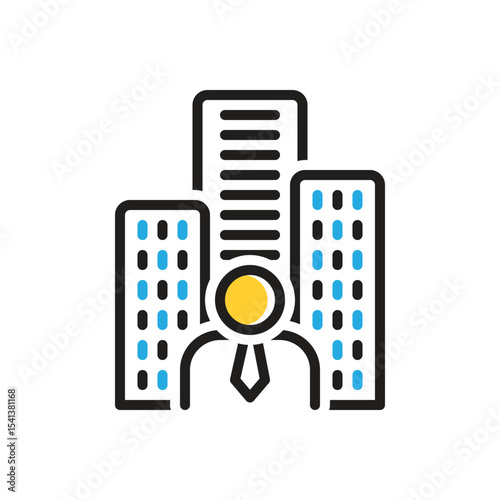 Multi color icon for founder