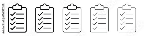 Clipboard icon for mobile concept and web design.