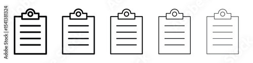 Clipboard icon for mobile concept and web design.