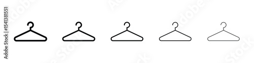 Clothes hanger icon for mobile concept and web design.