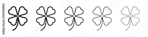 Clover icon for mobile concept and web design.