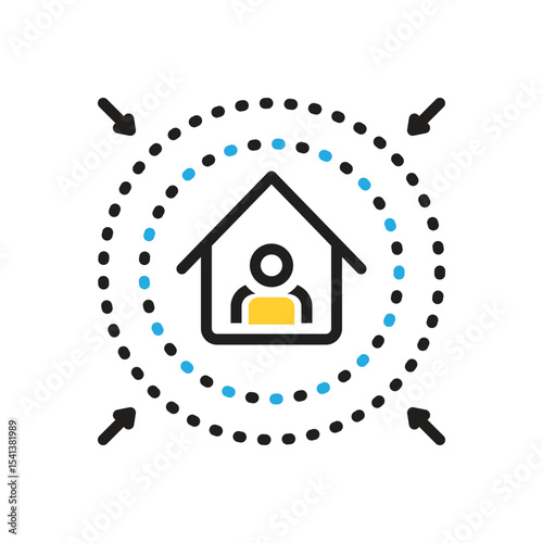 Multi color icon for prevent