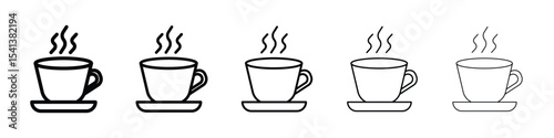 Coffee icon for mobile concept and web design.