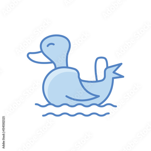Duck Boat  Icon vector