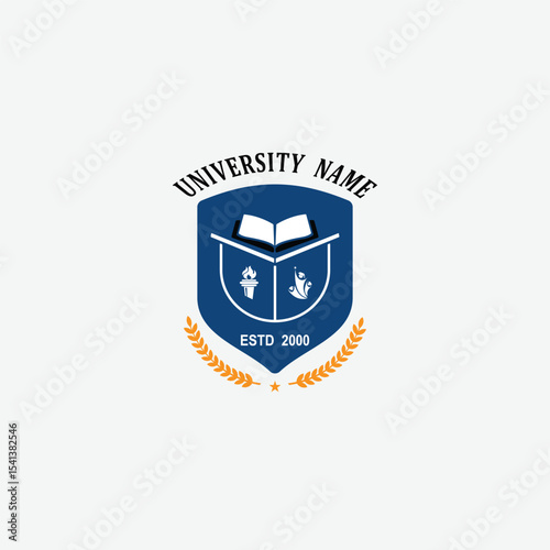 3212 educational logo school college university learning institute book academy organization