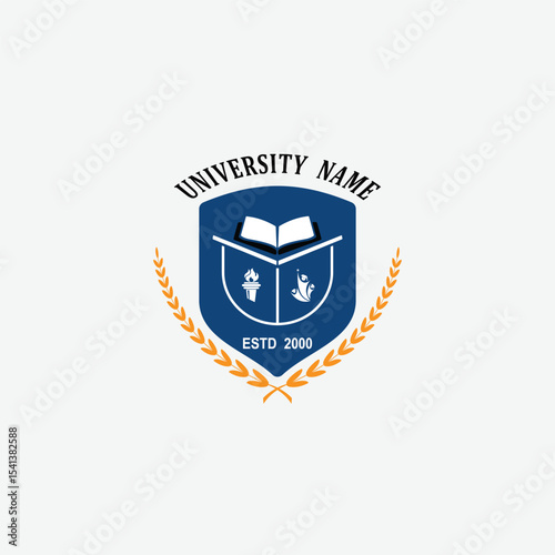 3213 educational logo school college university learning institute book academy organization