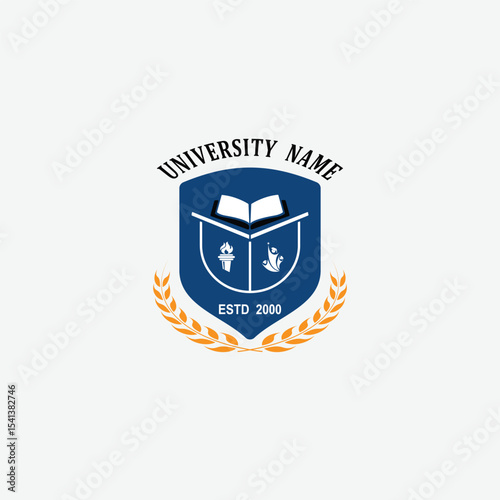 3211 educational logo school college university learning institute book academy organization