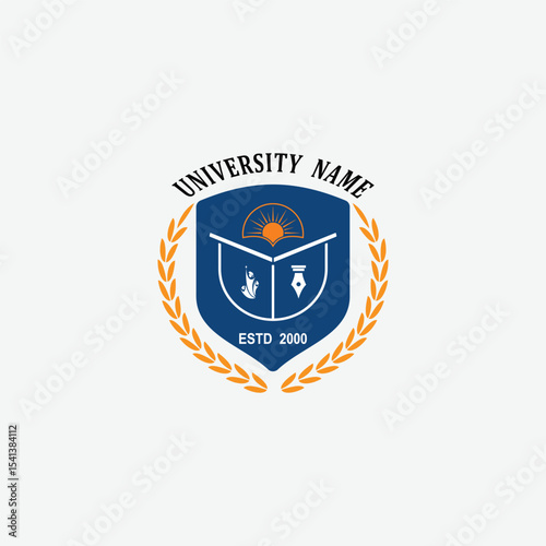 3233 educational logo school college university learning institute book academy organization