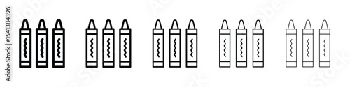 Crayon icon for mobile concept and web design.