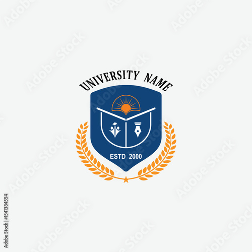 3240 educational logo school college university learning institute book academy organization