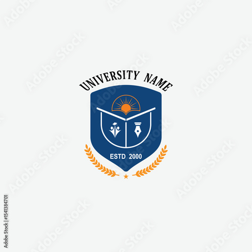 3242 educational logo school college university learning institute book academy organization