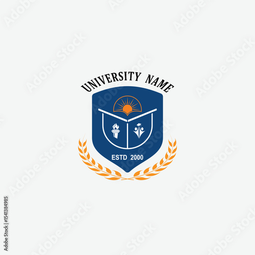 3247 educational logo school college university learning institute book academy organization