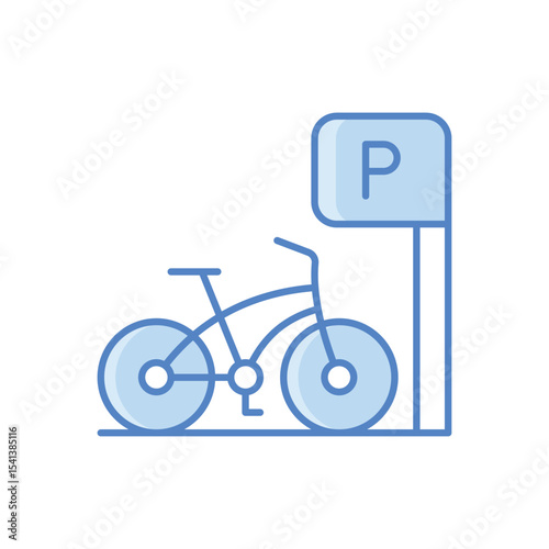 Bicycle Park  Icon vector