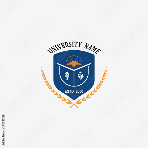 3249 educational logo school college university learning institute book academy organization