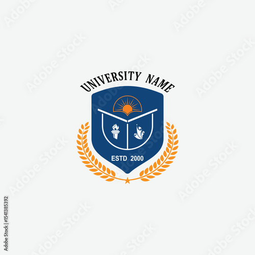 3252 educational logo school college university learning institute book academy organization