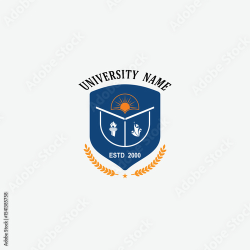 3254 educational logo school college university learning institute book academy organization