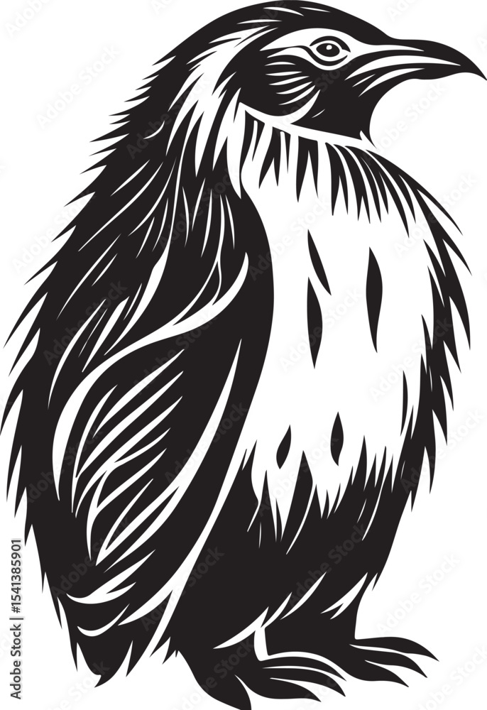 Obraz premium Penguin isolated on white background