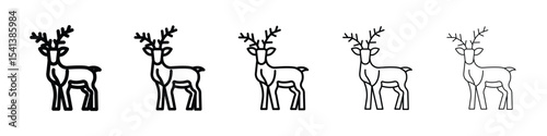 Deer icon for mobile concept and web design.