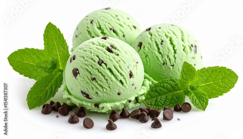 Mint Choc Chip Ice Cream_One of the UK's favorite scoop flavors.