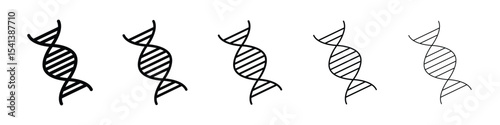 DNA icon for mobile concept and web design.