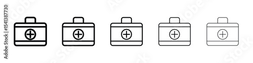 Doctor bag icon for mobile concept and web design.