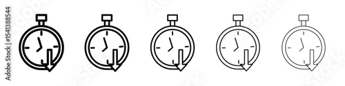 Down time icon for mobile concept and web design.