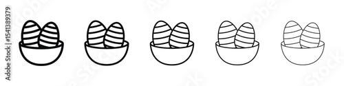 Easter eggs icon for mobile concept and web design.