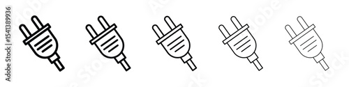 Electrical plug icon for mobile concept and web design.
