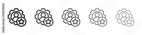 Employee skills icon for mobile concept and web design.