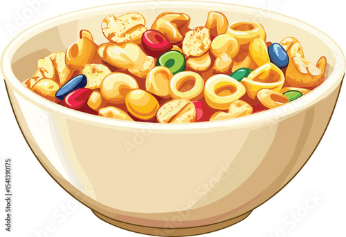 corn flakes in a bowl