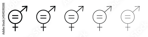 Equality icon for mobile concept and web design.