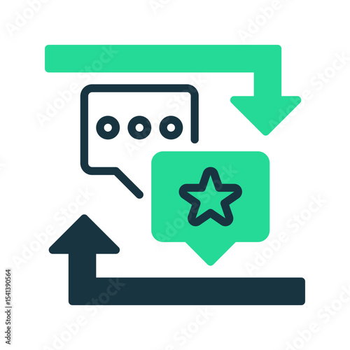 Feedback line icon. Universal creative premium symbol. Vector sign icon logo template. Vector illustration