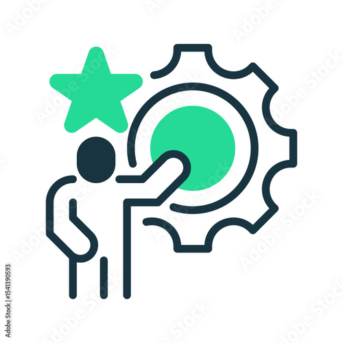 Leadership Development line icon. Universal creative premium symbol. Vector sign icon logo template. Vector illustration