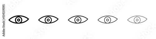 Eyes icon for mobile concept and web design.