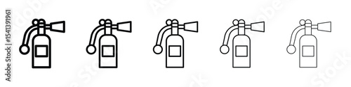 Fire extinguisher icon for mobile concept and web design.