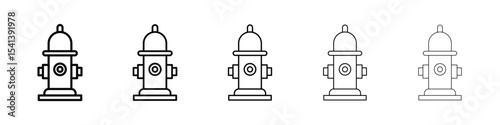 Fire hydrant icon for mobile concept and web design.
