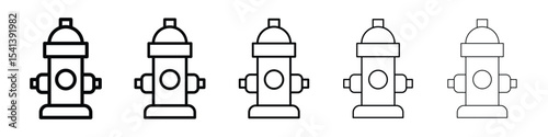Fire hydrant icon for mobile concept and web design.